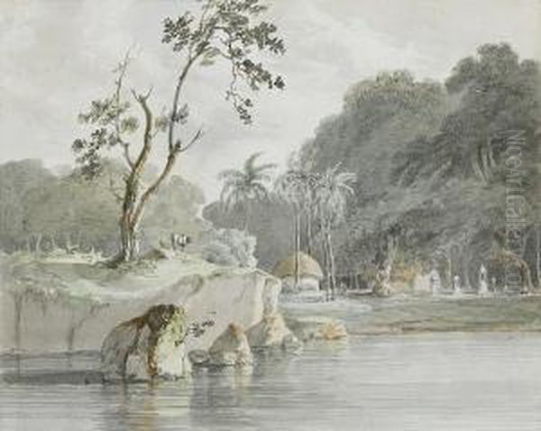 On The Ganges Near Culna - view 1
