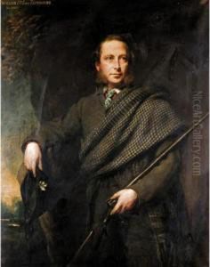 Portrait Of William, 15 Th Lord Elphinstone (1828-1893)