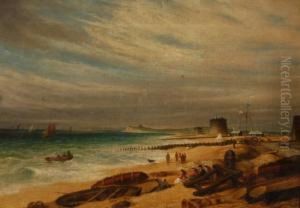 Kent/sussex Coastal Views With Martello Towers And Shipwreck