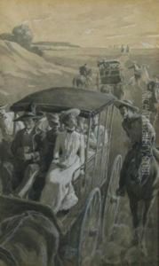 Cowboys And Ladies In Surrey by Elmer Boyd Smith