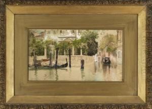 Venetian Canal Scene by Francis Hopkinson Smith