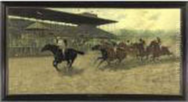 Domino Winning The Matron Stakes - view 1
