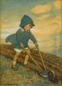 Ploughing The Furrow by Jessie Wilcox-Smith