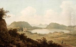 Italian Coastal Landscape Thought To Be Campi Flegrei by John Warwick Smith