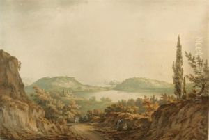 Lake Avernus, Italy by John Warwick Smith