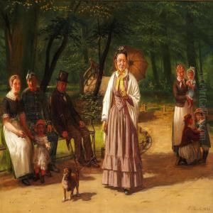 Copenhageners Relaxing In A Park, Presumably Frederiksberg Have
