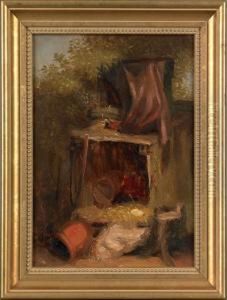 Hens Nests Sketch by Mary Russell Smith