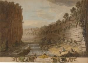 A Prospect Of The Chee-torr On The River Wie Two Miles Below Buxton by Thomas Smith of Derby