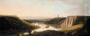 View Of Shipping On The River Avon From Durdham Down, Near Bristol