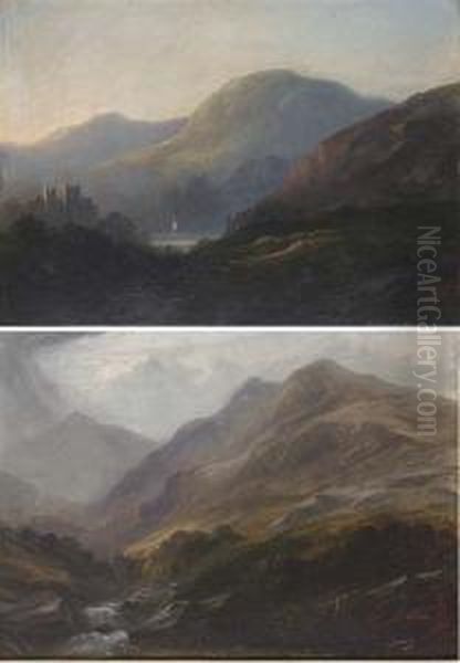 A Mountain Stream; And Lochland Landscape - view 1