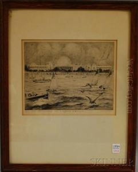 M.i.t. Across Charles River Basin,
Boston - view 1