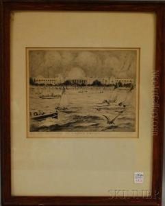 M.i.t. Across Charles River Basin, 
Boston by W.Harry Smith