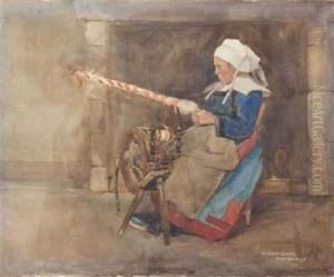 A Mother Nursing Her Child By The Hearth A Mother Nursing Her Child By The Hearth