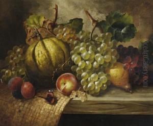 Still Life Of Fruit And A Butterfly Still Life Of Fruit And A Butterfly