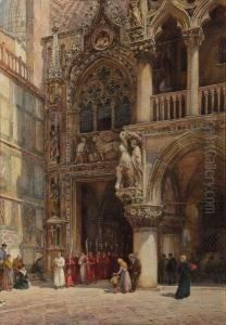The Doge""s Palace, Porta Della Carta, Venice The Doge""s Palace, Porta Della Carta, Venice