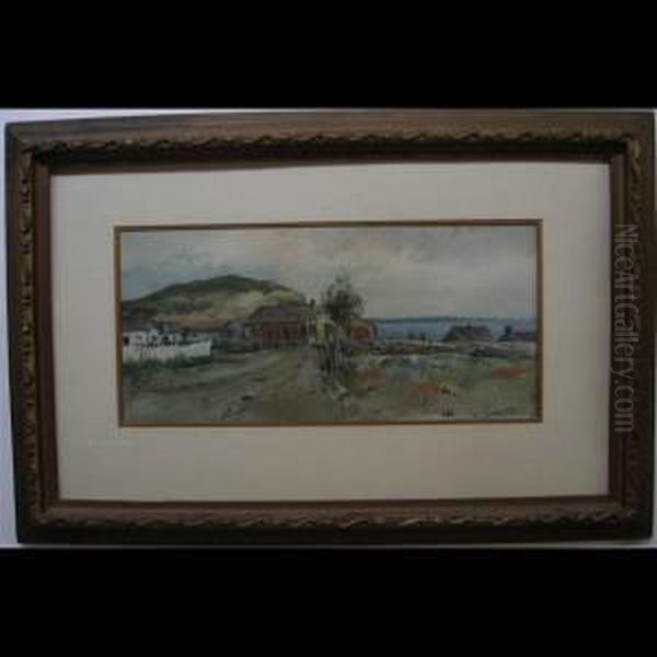 Shoreline Village With Yard Workers - view 1