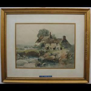 Farmhouse On The Creek Near St. Thomas, Ont. by William St. Thomas Smith