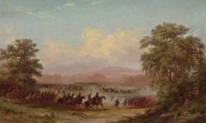 Opening Of The Battle Of Gettysburg And Death Of Generalreynolds by Xanthus Russell Smith