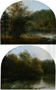 Hunting Along A River Bank by Xanthus Russell Smith