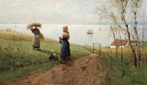 Playing By The Fields by Frithjof Smith-Hald