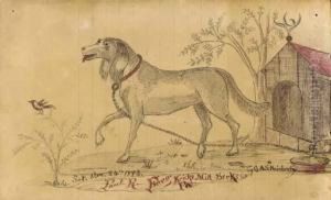 Gift Drawing For Paul Feeg by George Salisbury Smithard