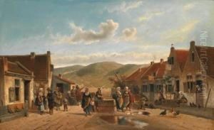 Conversazione Presso Il Pozzo Del Borgo by Johan Gerard Smits