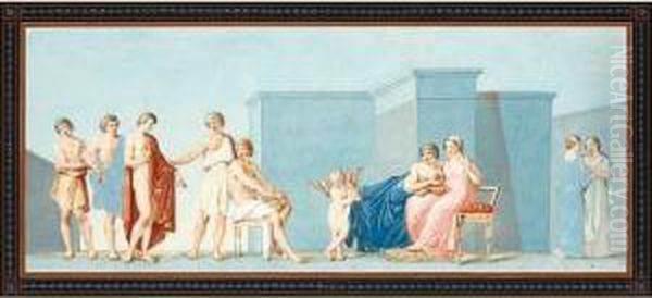 Scene Antique : Mariage De Thetis Et Pelee - view 1
