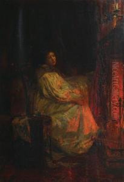 Woman By The Fire - view 1
