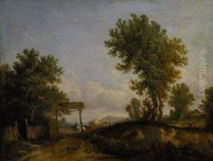 A Wagon On A Country Road