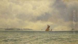 Shipping Off The South Coast by Martin Snape