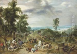 A Cavalry Battle by Pieter Snayers
