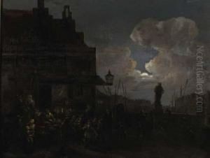A Fruit Market In Rotterdam, At Night by Jan Snellinck