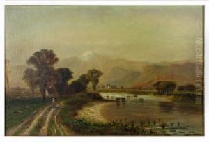 Landscape With Distant Mountains by Francis Snowe