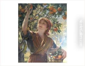 La Cueillette Des Oranges by Isaac Snowman