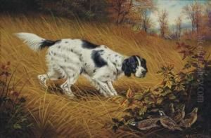 A Terrier On A Scent; Also A Painting By Another Hand by William Mckendree Snyder