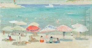 Spiaggia Con Ombrelloni by Christian Snyders