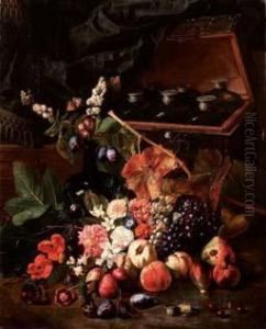 Natura Morta Di Fiori E Frutta Coninsetti by Pieter Snyers
