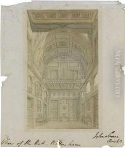 View Of The Hall At Wotton House by John, Sir Soane