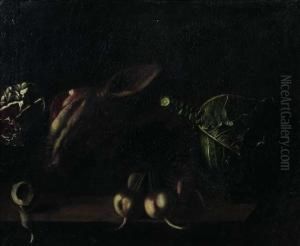 Natura Morta Con Ortaggi E Testa Di Suino by Lodovico Soardi