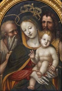 Madonna Col Bambino Fra I Santi Giovanni Battista E Girolamo Madonna Col Bambino Fra I Santi Giovanni Battista E Girolamo