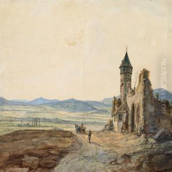 Landscape With A Ruin Near Frankfurt In Germany - view 1