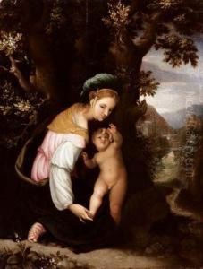 Madonna Col Bambino by Jan Soens