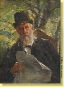 La Lecture Du Journal Au Jardin