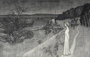 Stillheten Ii by Harald Oscar Sohlberg