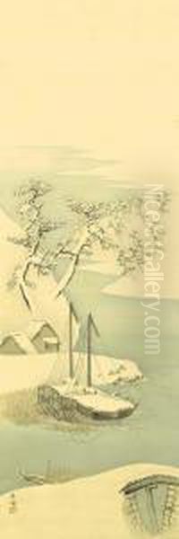 Boats In A Winter Landscape - view 1