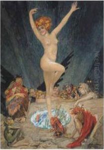 A Devilish Nymph by Alexander Petrovich Sokolov