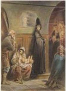 In The Church by Pavel Petrovich Sokolov