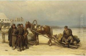 At The Gates by Pyotr Fyodorovich Sokolov