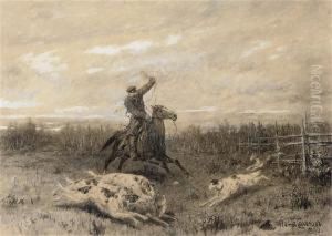 Hunting With Borzoi by Pyotr Fyodorovich Sokolov