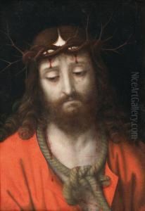 La Christ Aux Outrages Ou Ecce Homo by Andrea Solario